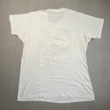 1990s Mr. Armchair Athlete White Tee Size Large USED v19559