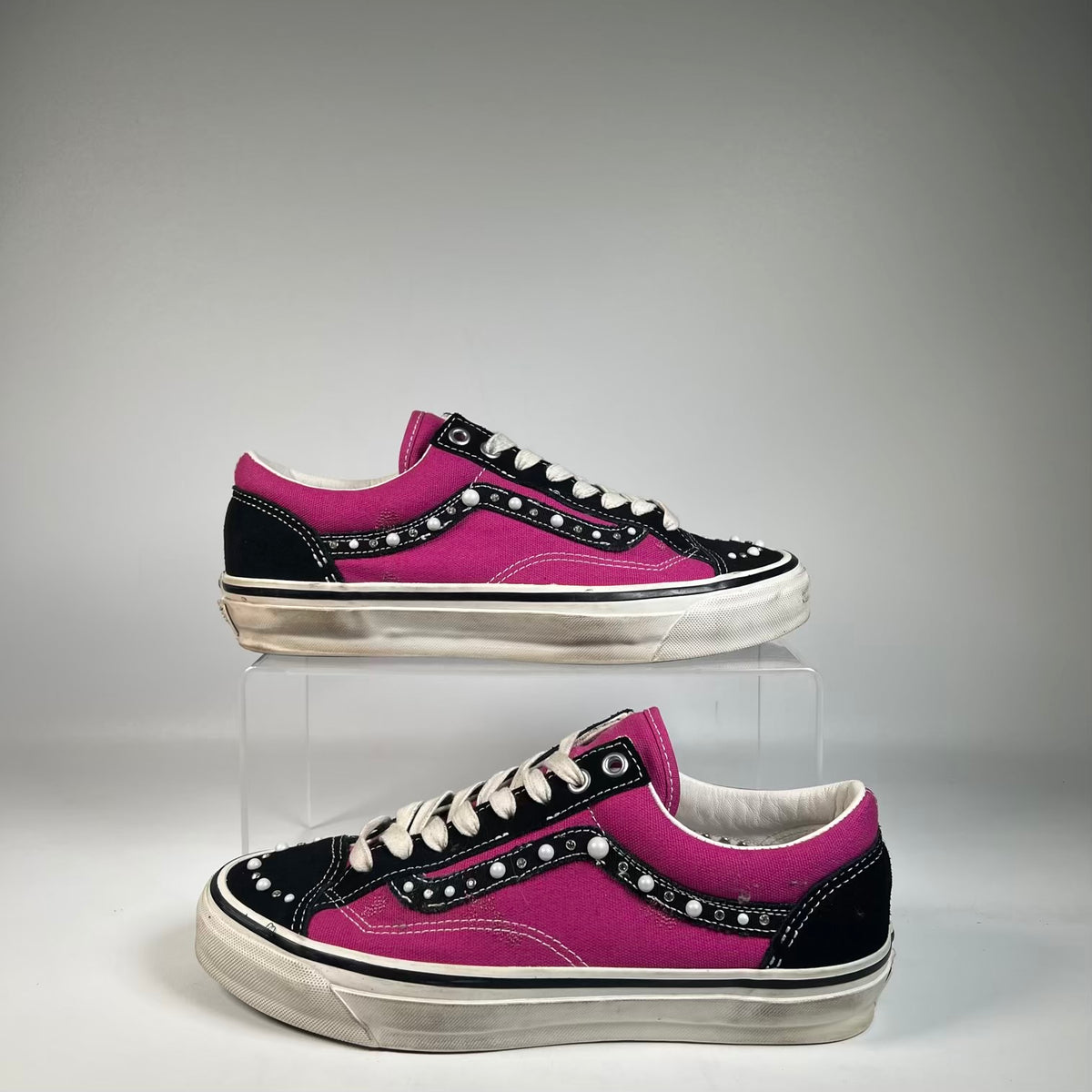 Vans Old Skool 36 Pearlized Pack Pink Black (2025) Size 8.5 USED s23557