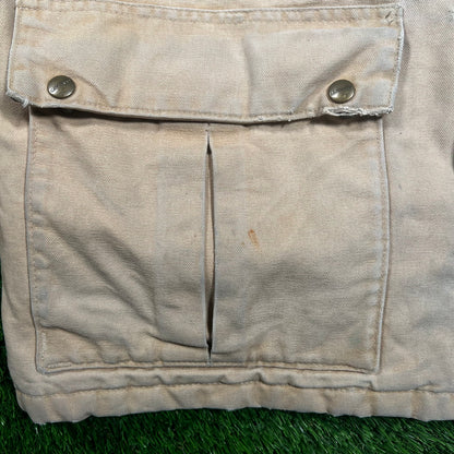 1990s Carhartt Union Made Khaki Field Coat Size Large USED