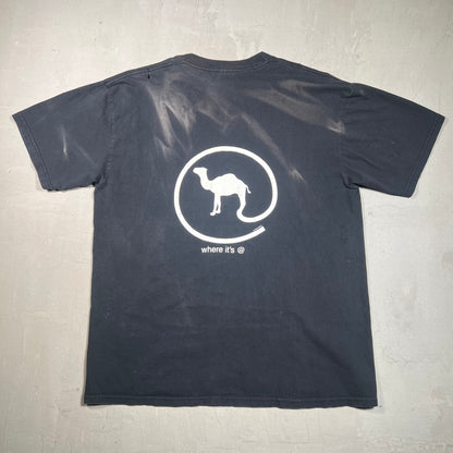 1997 Camel Logo Tee Black Size XL USED v19385