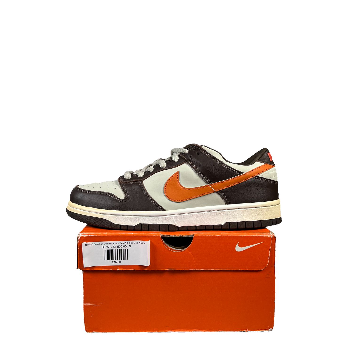 Nike SB Dunk Low Oompa Loompa SAMPLE Size 9 NEW s3750