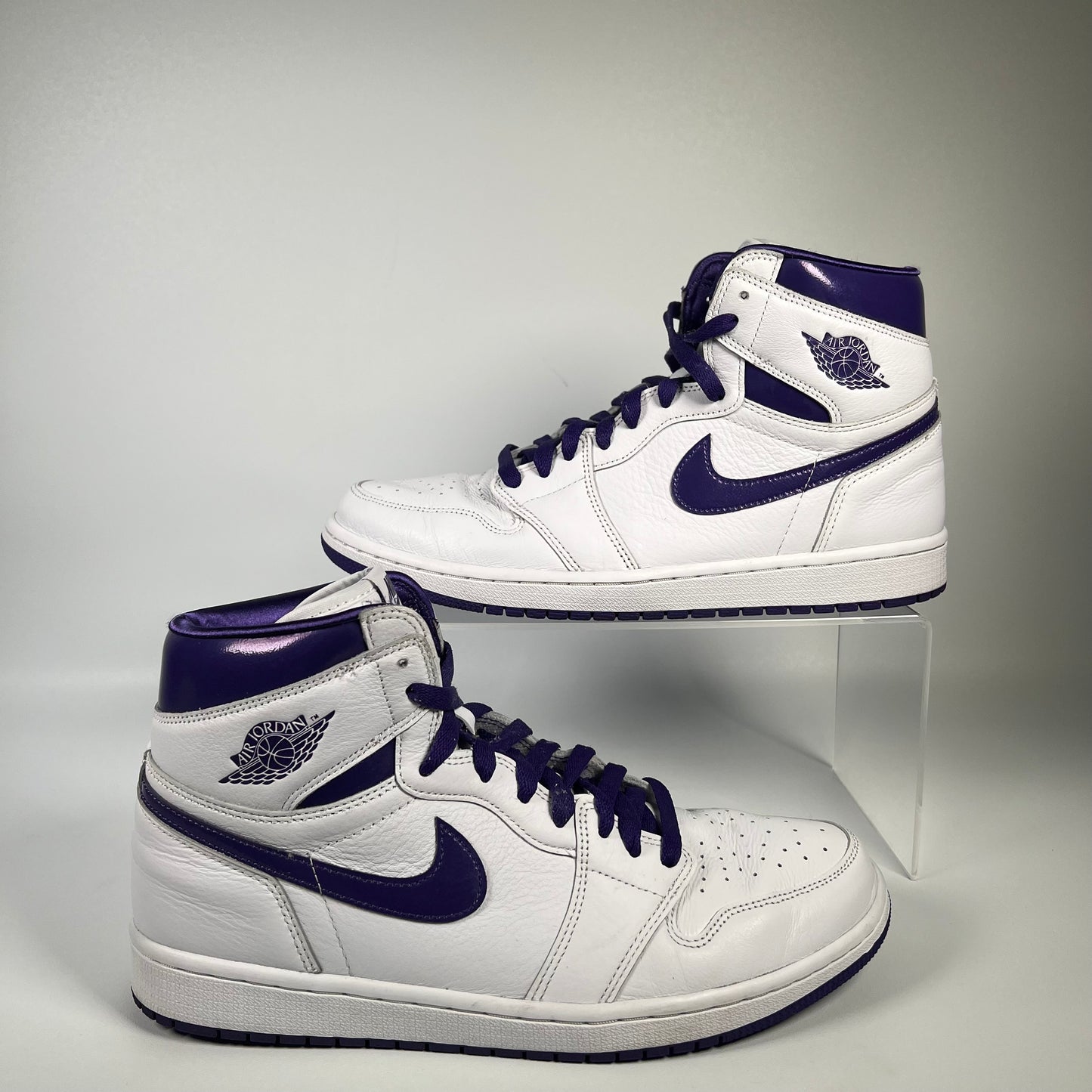 Jordan 1 Court Purple Size 10m / 11.5w USED s17893