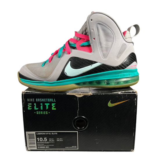 Nike Lebron 9 South Beach (2012) Size 10.5 USED s18042