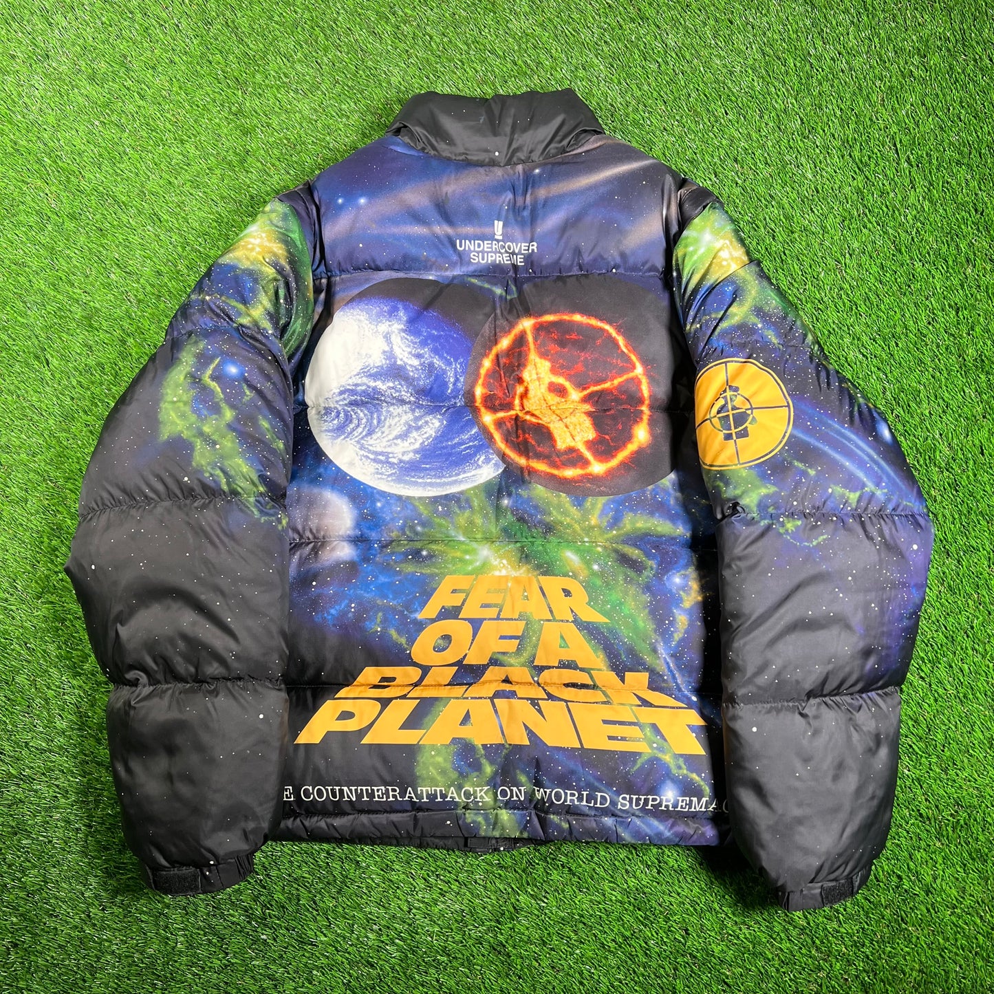 Supreme Undercover/Public Enemy Puffy Jacket Size Medium USED x15904