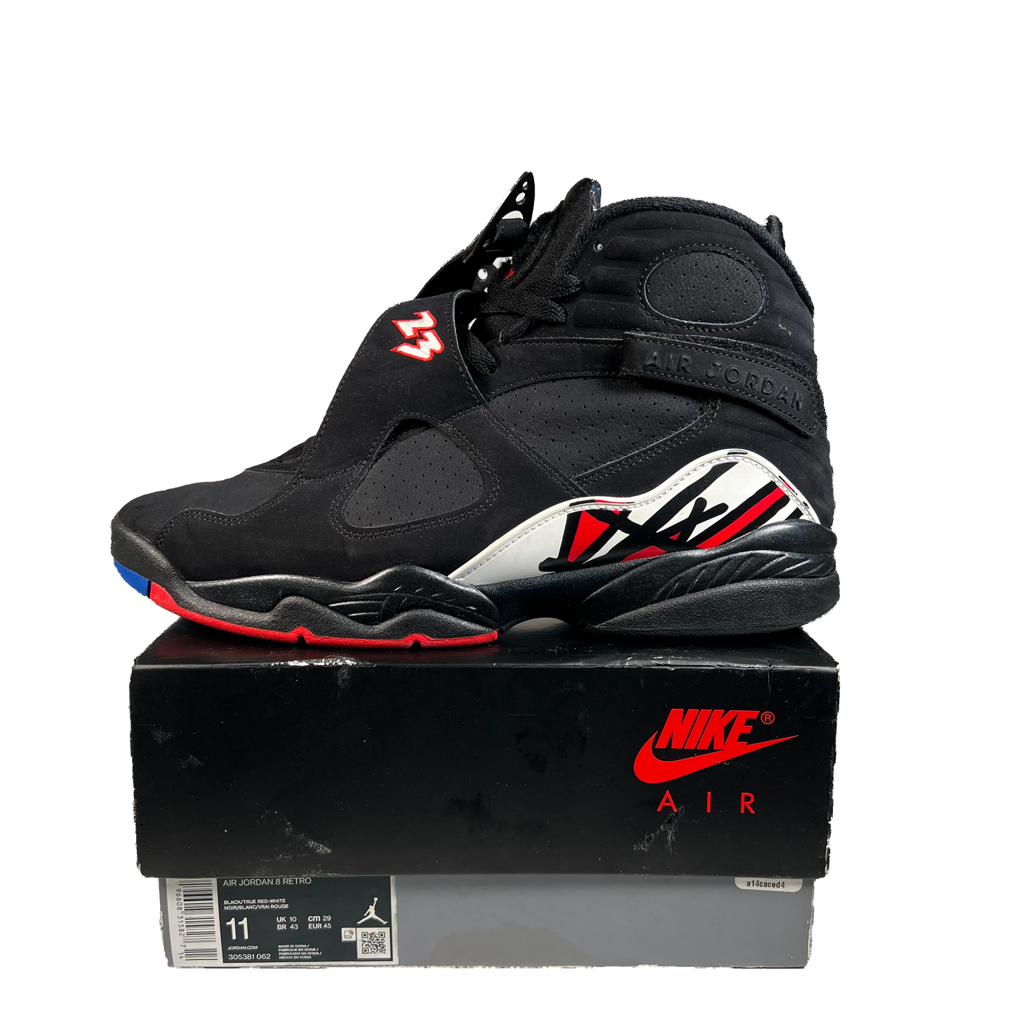 Jordan 8 Playoffs (2023) Size 11 USED s22056