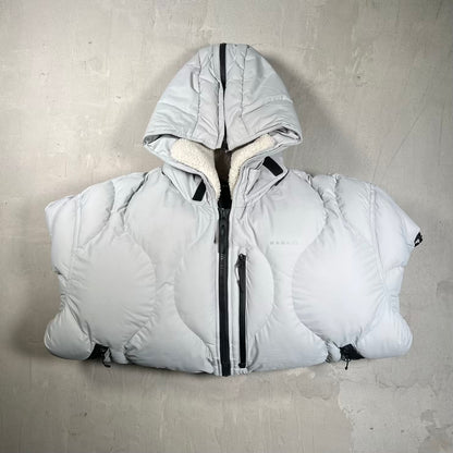 Oakley Urbanslope Grey Puffy Zip Up Jacket Size XL USED x18816