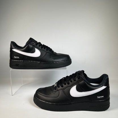 Air Force 1 Supreme Black White (2025) Size 9 USED s22194