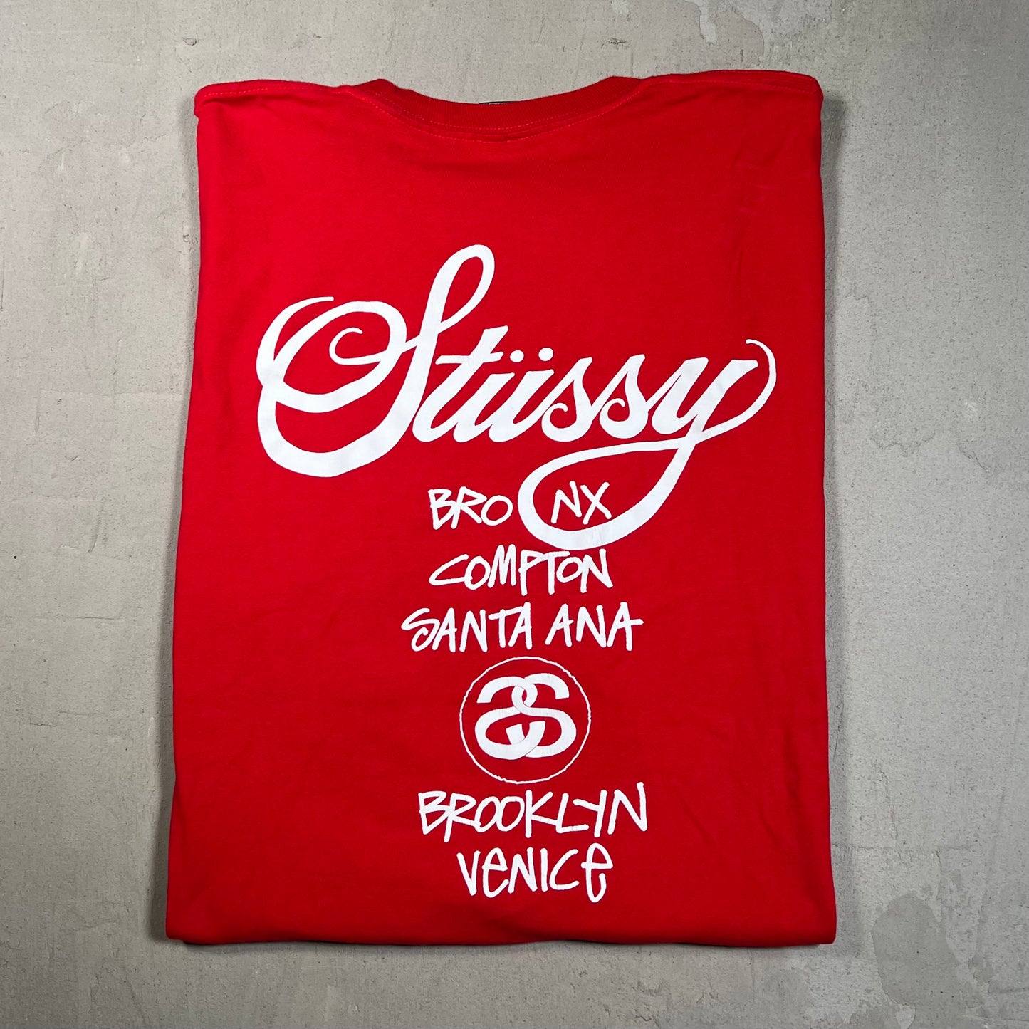 Stussy Dover St Market DSM City Red Tee Size XXL USED x17605