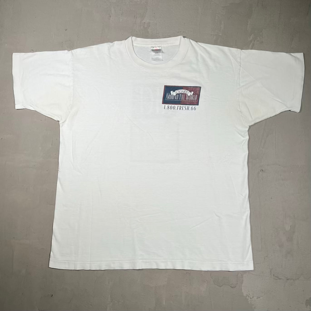 1990s Cigars 1800.Fresh White Tee Size XL USED v20070