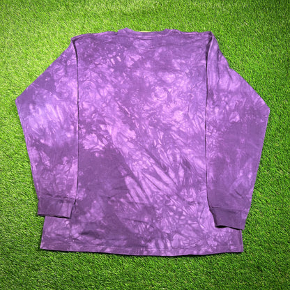 2001 The Mountain Horses in The River Purple Tie Dye Longsleeve Size XL USED v18701