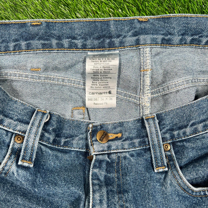 Y2K Carhartt Workwear Blue Jeans Pants Size 36 USED v18710