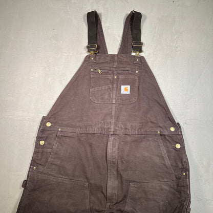 Y2K Carhartt Brown Overalls Size 46 USED v19416