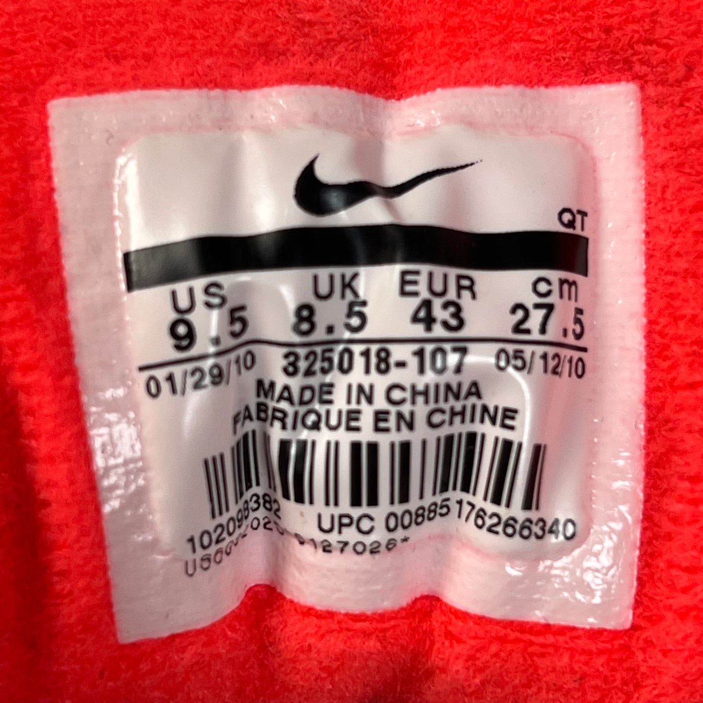 Nike Air Max 90 Infrared (2010) Size 9.5 USED s21944