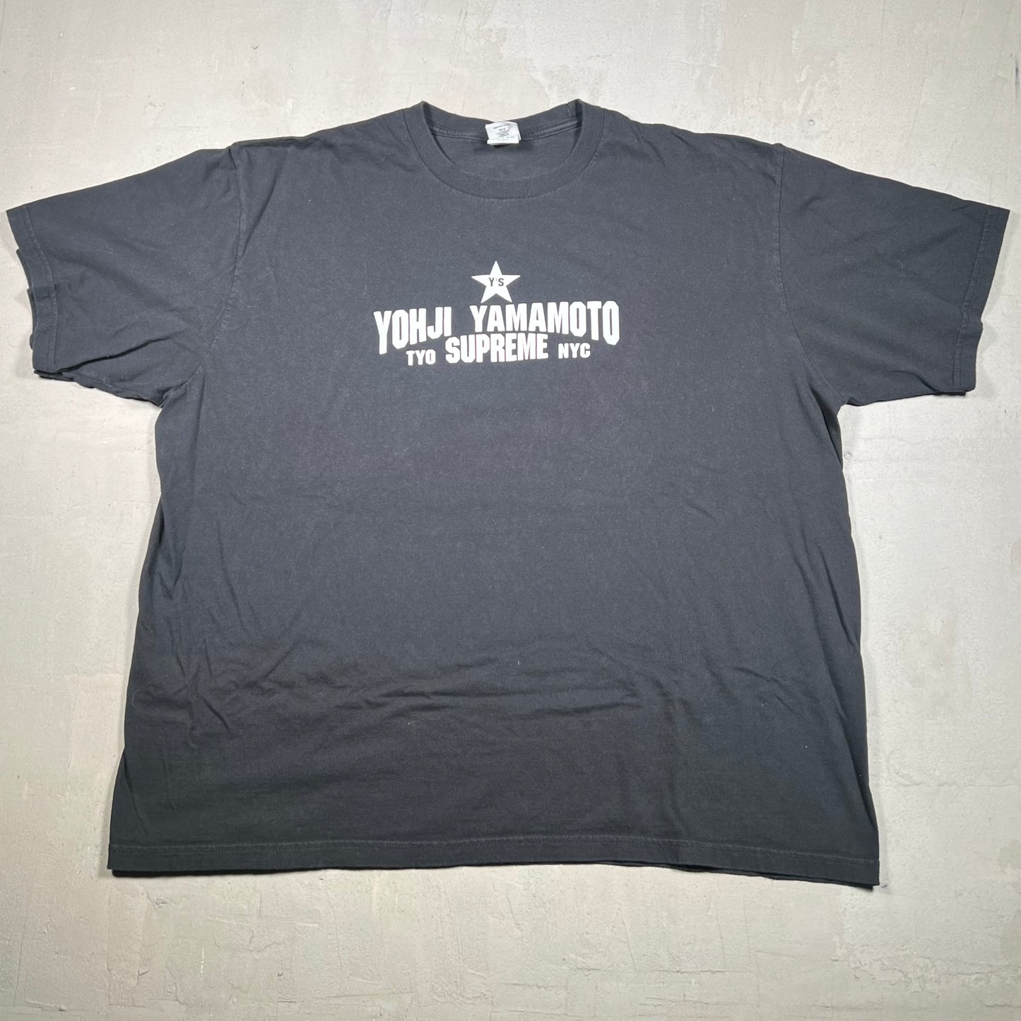 Supreme Y's by Yohji Yamamoto Star Tee Black (2025) Size XXL USED x17324