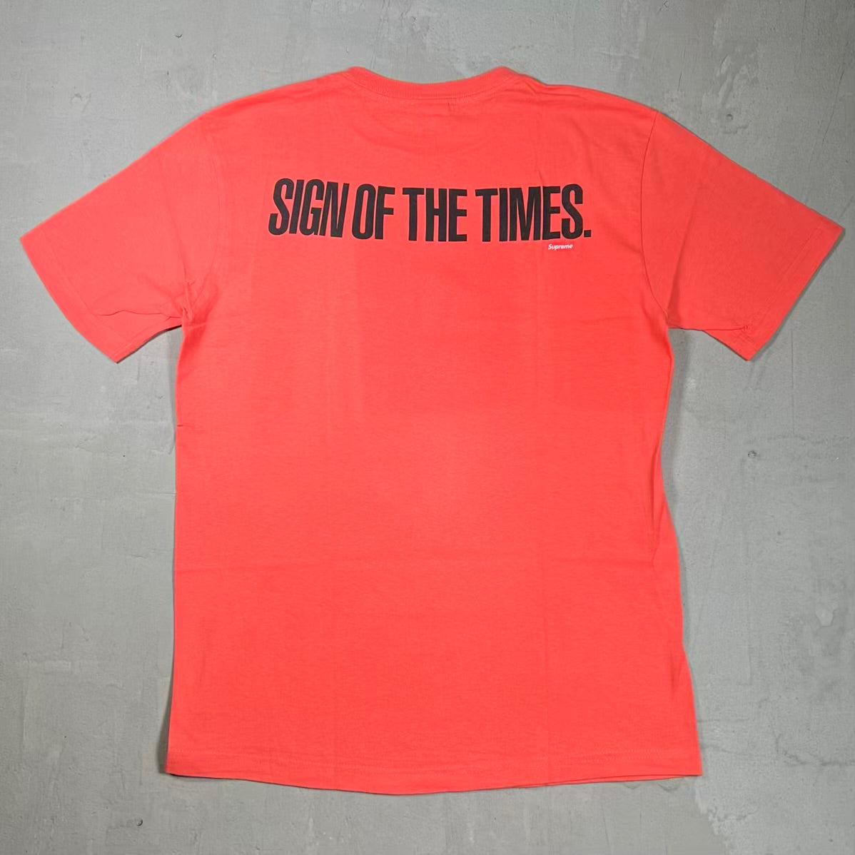 Supreme Sign of The Times (2007) Orange Tee Size Large USED x18547