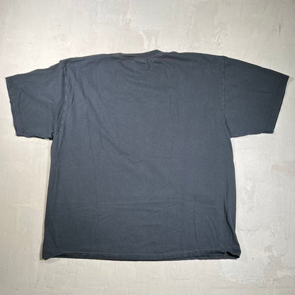 1990s New Jersey Devils Embroidered Black Tee Size XXL USED v20356