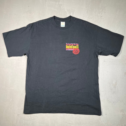 1997 MGM Grand Holyfield vs. Tyson II Boxing Black Tee Size XL USED v19517