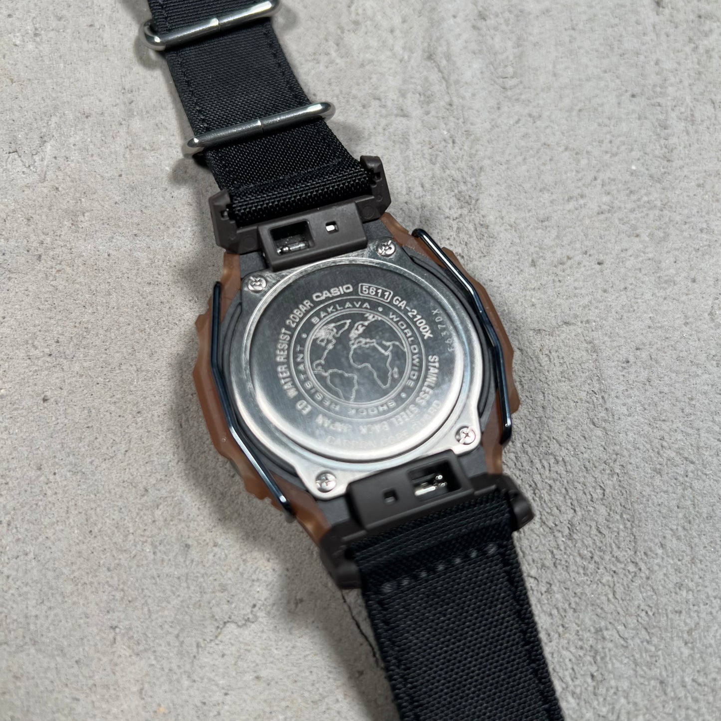G-Shock Action Bronson Baklava Desert King Bronw Watch USED x17411