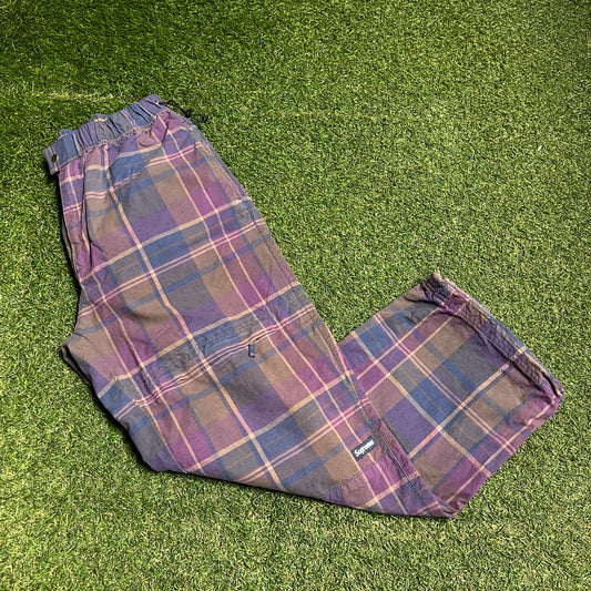 Supreme Purple Plaid Pants 2024 Size Medium USED x14107