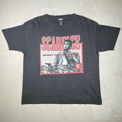 Y2K Scarface "Money Power Respect" Black Tee Size XL USED v20306