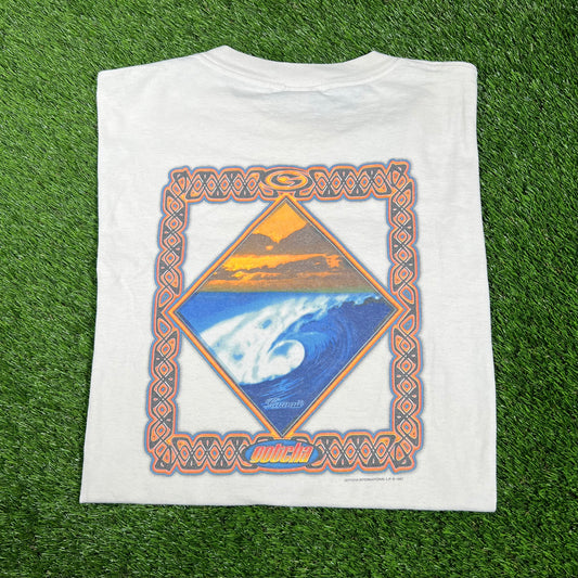 1997 Gotcha White Surf Tee Size XL USED v17382