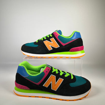 New Balance 574 Black Energy Lime (2020) Size 10.5 NEW s18756