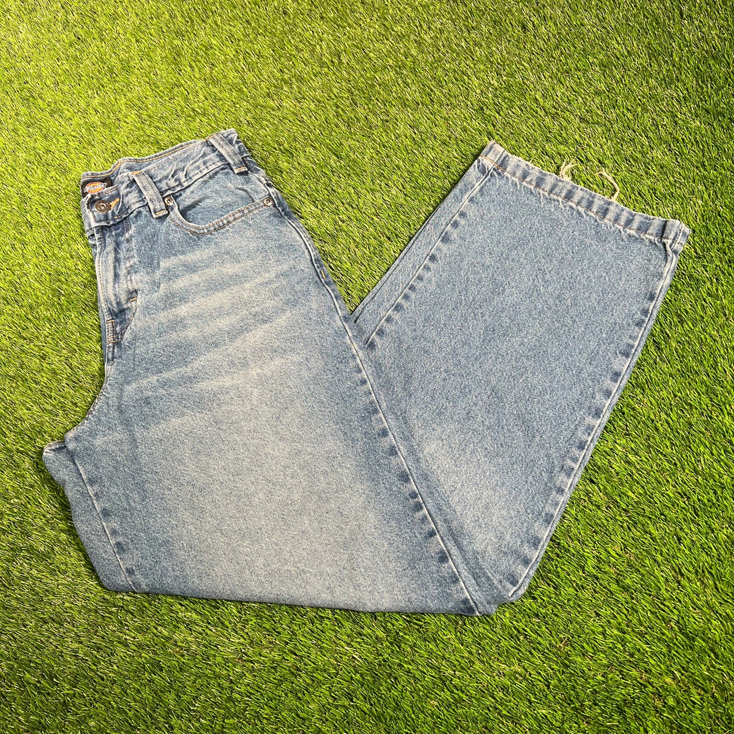 Dickies Wide Leg Blue Denim Jeans Size 30 USED v17994