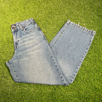 Dickies Wide Leg Blue Denim Jeans Size 30 USED v17994