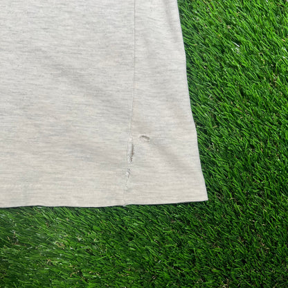 1990s Harley Davidson "Born in the USA" Light Grey Tee SIze Large USED v18032