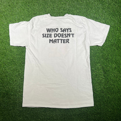 Y2K "Smokin Rockets" White Tee Size Large USED v17885