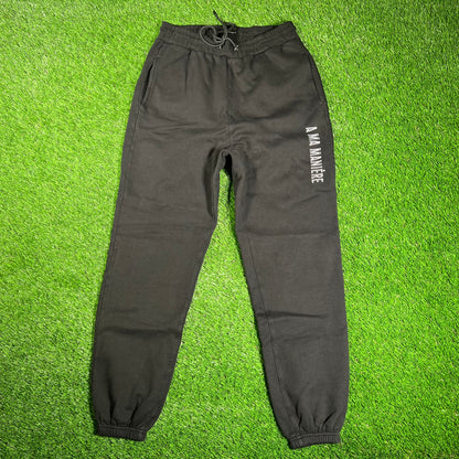 A Ma Maniere Stitch Black Sweatpants Size Medium USED x16022