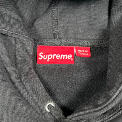 Supreme Cross Box Logo Black Hoodie (2020) Size Medium USED x18609