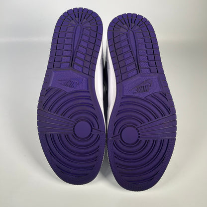Jordan 1 Court Purple Size 10m / 11.5w USED s17893