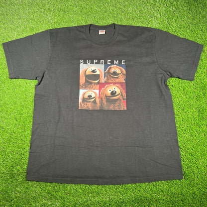Supreme Rowlf Black Tee Size XXL USED x14837