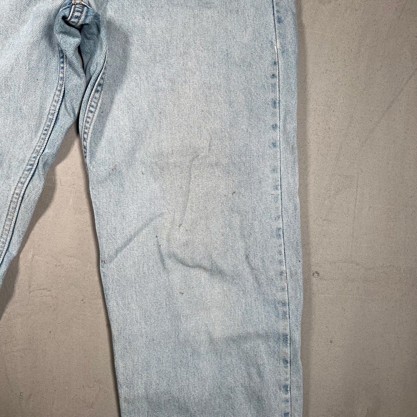 1980s Levis 550 Orange Tab Blue Jeans Size 32 USED v19128