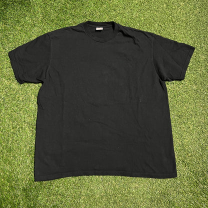 Supreme Black Plain Tee Size XL USED x13658