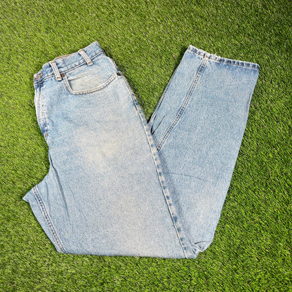 1990s Armani Exchange Blue Jeans Size 34x32 USED v17326