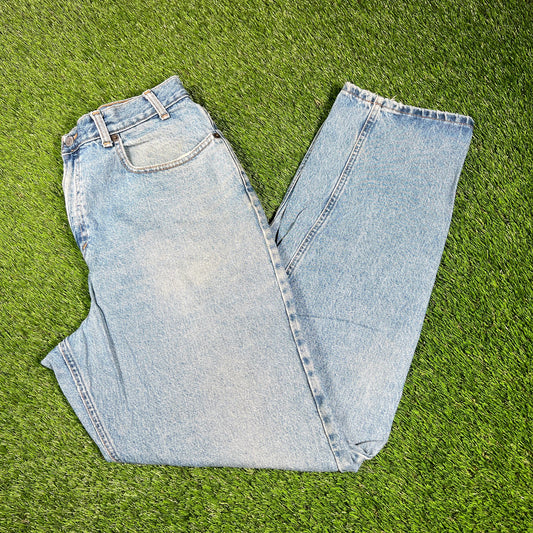 1990s Armani Exchange Blue Jeans Size 34x32 USED v17326
