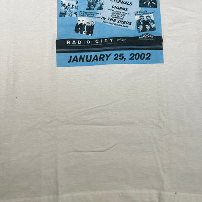 2002 Doo Wopp Radio City White Tee Size Large USED v17419