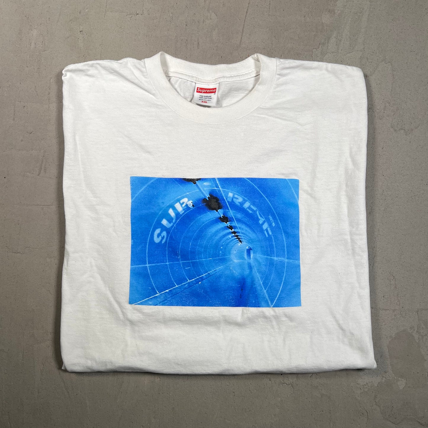 Supreme Tunnel White Tee Size XXL USED x17604