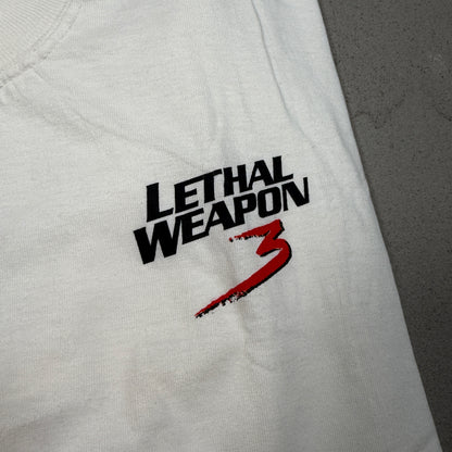 1992 Lethal Weapon 3 Promo White Tee Size XL USED v18050