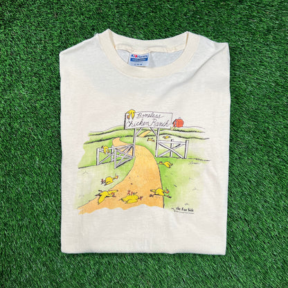 1984 Far Side Comics "Boneless Chicken" Tee Size XL USED v18436