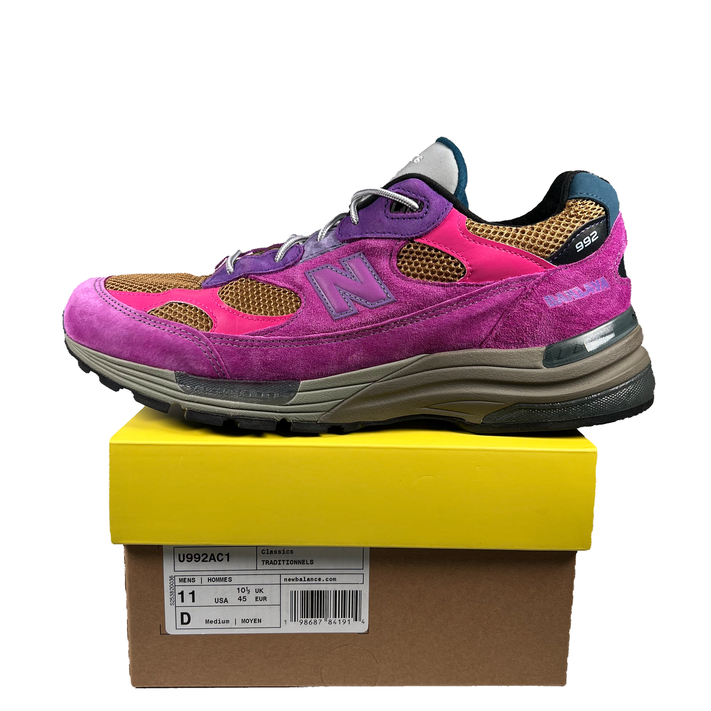 New Balance 992 Action Bronson Digitalis Purpurea (2025) Size 11 USED s19312