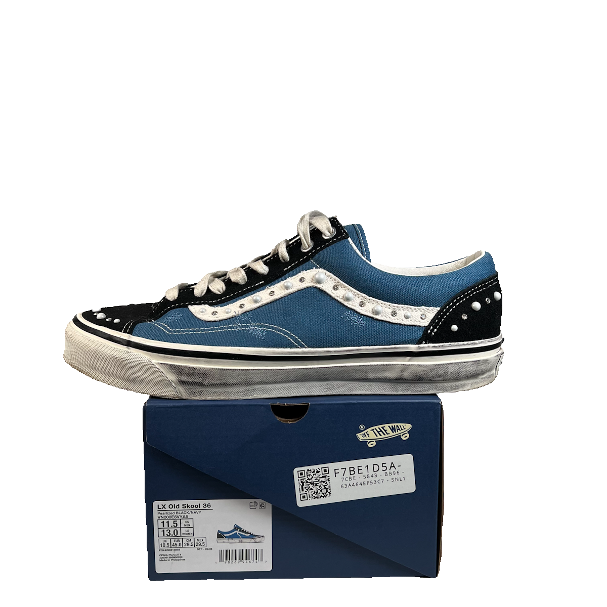 Vans Old Skool 36 Pearlized Pack Black Navy (2026) Size 11.5 USED s22923