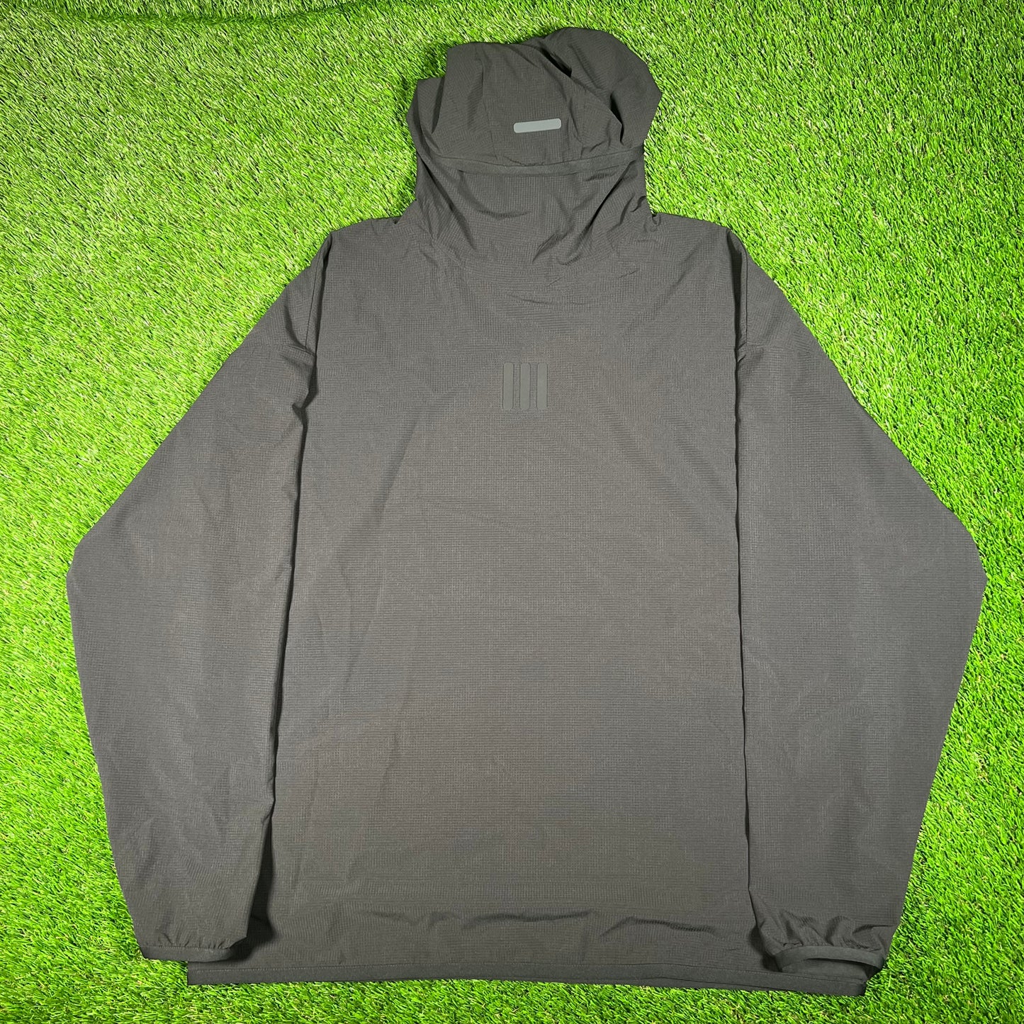 Adidas Fear of God Athletics Stretch Woven Running Black Hoodie Size Medium NEW x15606