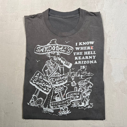1980s Sandovals Bar Black tee Size Medium USED v19473