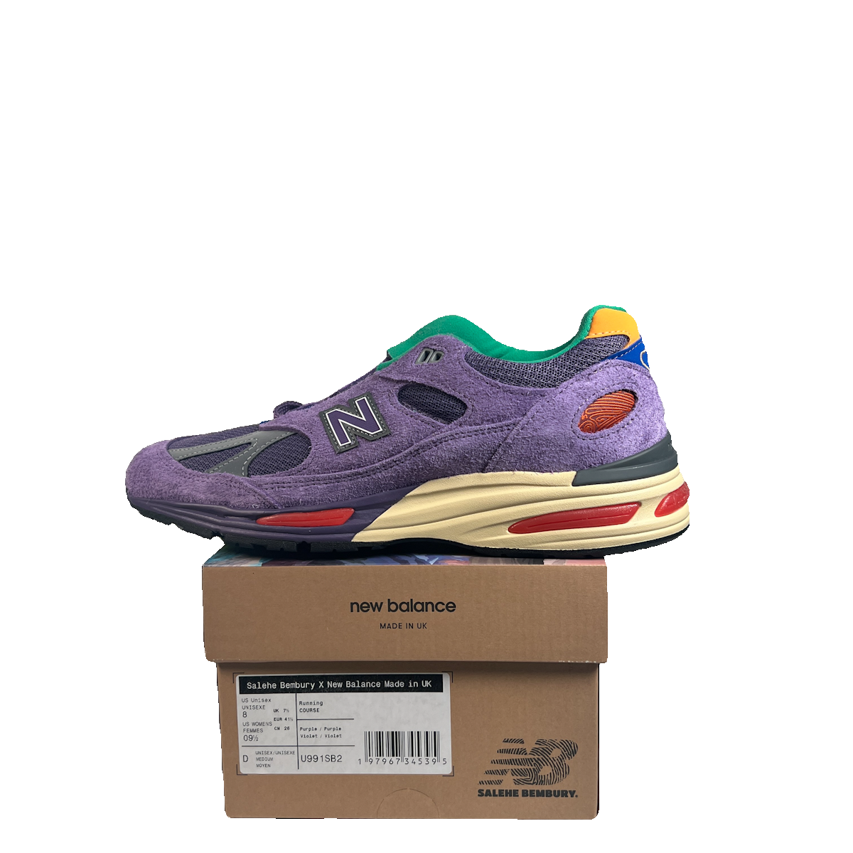 New Balance 991v2 MiUK Salehe Bembury Colors Be The Palette (2025) Size 8 NEW s23384