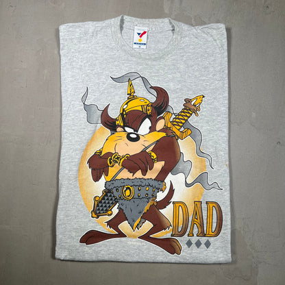 1994 Dad Taz Bar-B-Q-Narian Grey Tee Size XL USED v19259
