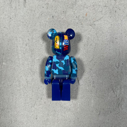 Bearbrick BAPE ABC Camo Shark Set Clear Blue (2020) USED x17310