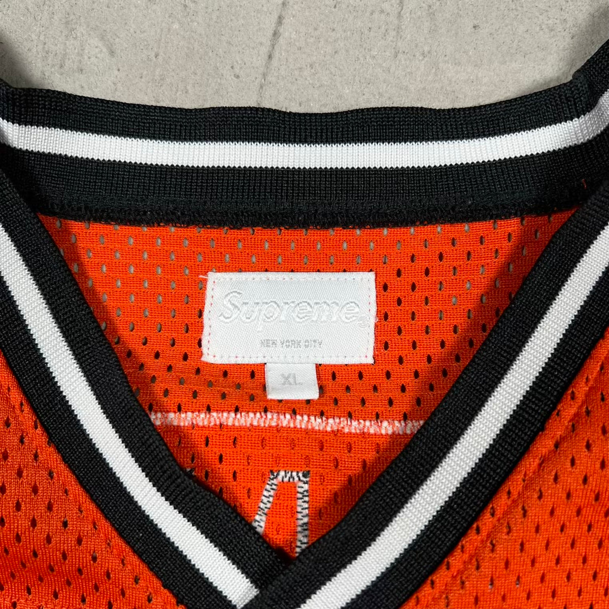 Supreme Hail Mary Football Jersey Orange (2014) Size XL USED x18384